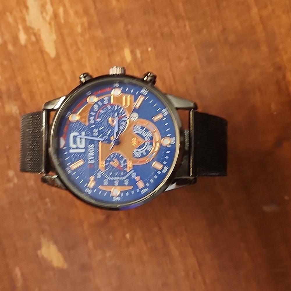 Deyros Mens Black watch